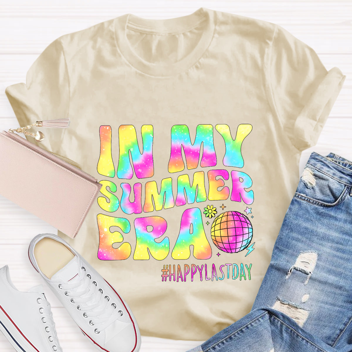 In My Summer Era Happy Last Day Teacher T-Shirt