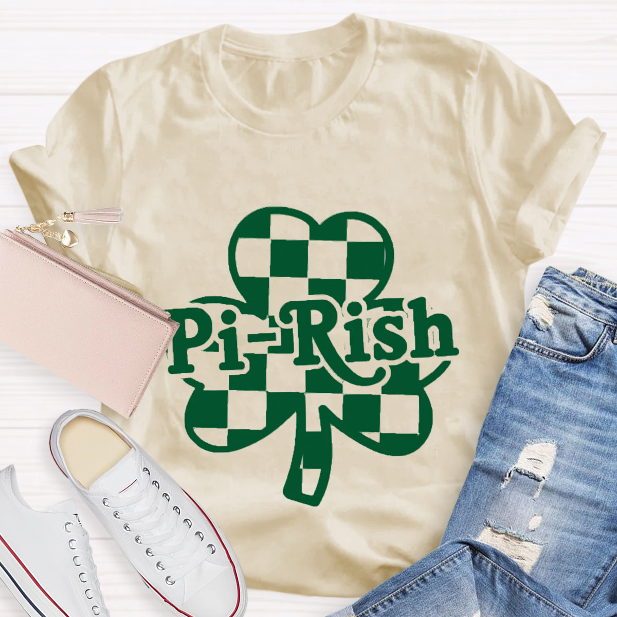 Pi-rish St. Patricks Day Math Teacher T-Shirt