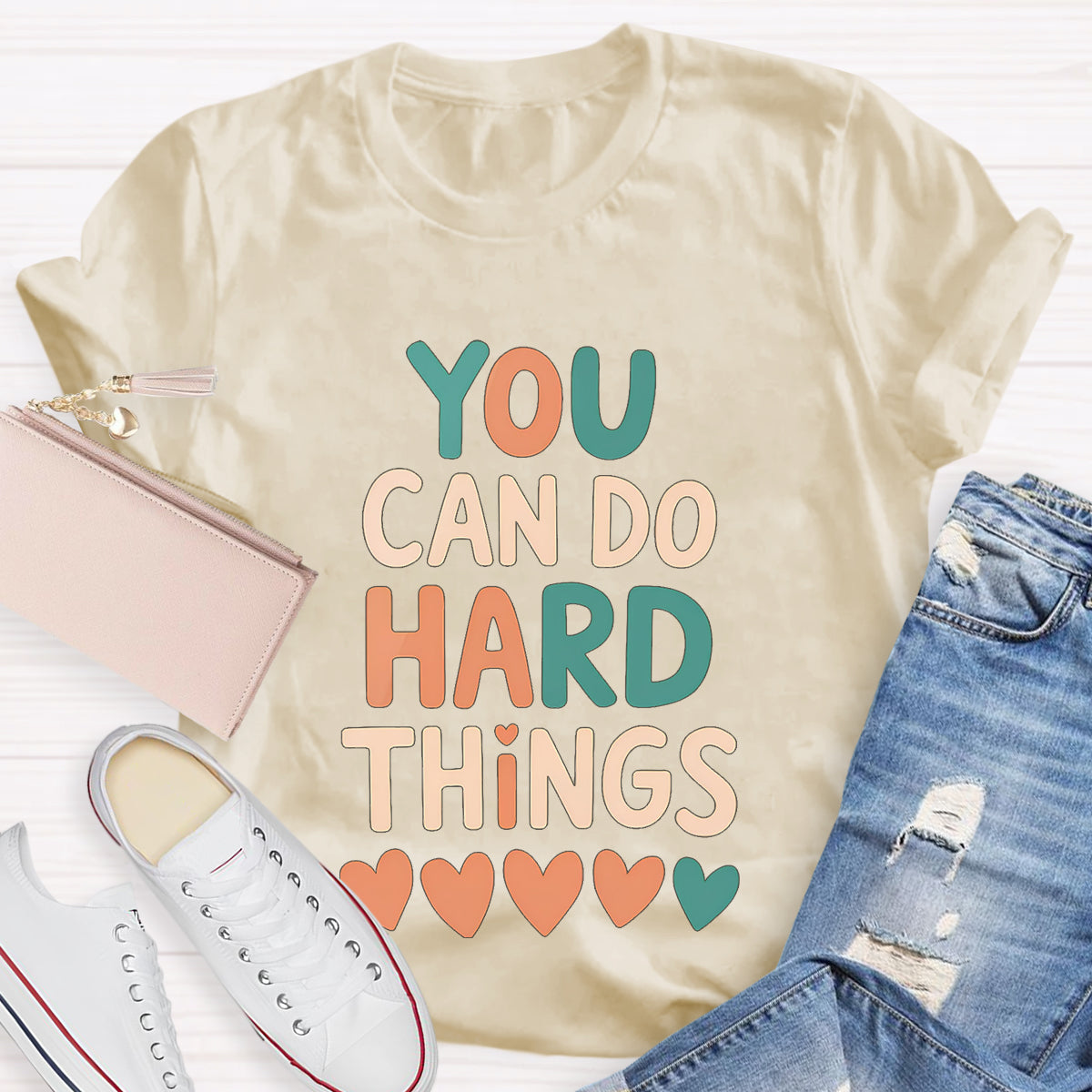 You Can Do Hard Things Teacher T-Shirt