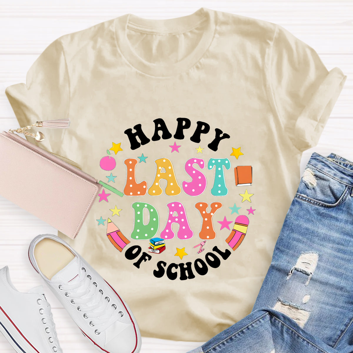 Happy Last Day Of School Books T-Shirt