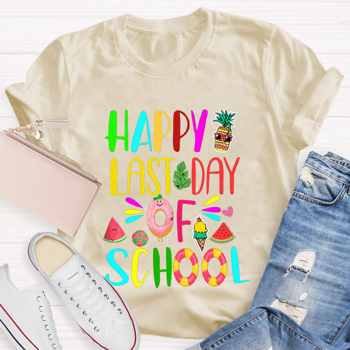 Happy Last Day Of School Summer Atmosphere T-Shirt