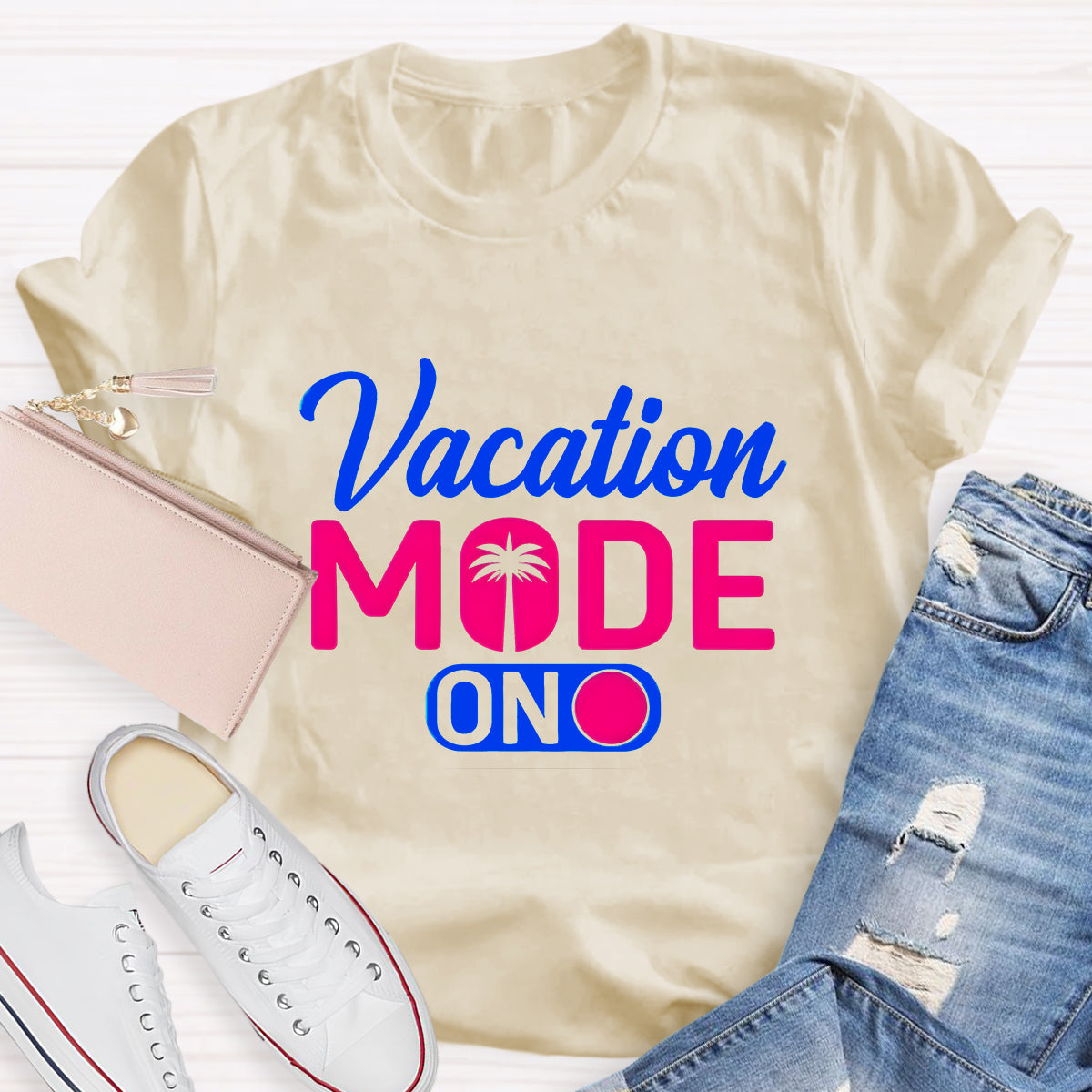 Vacation Mode On Teacher T-Shirt