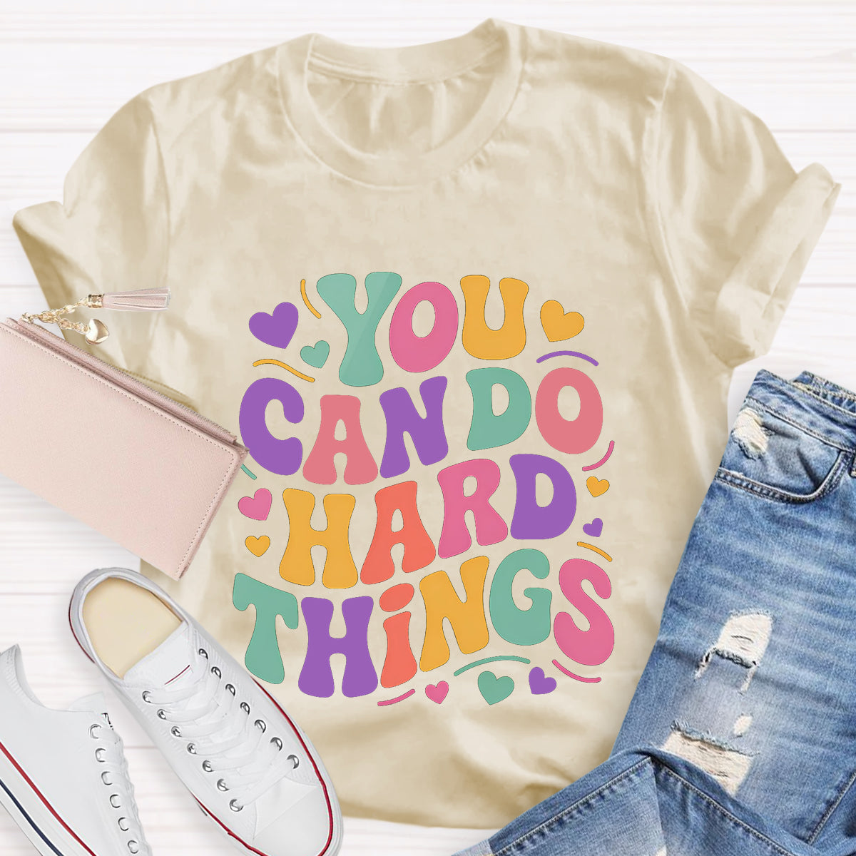 You Can Do Hard Things Teacher T-Shirt