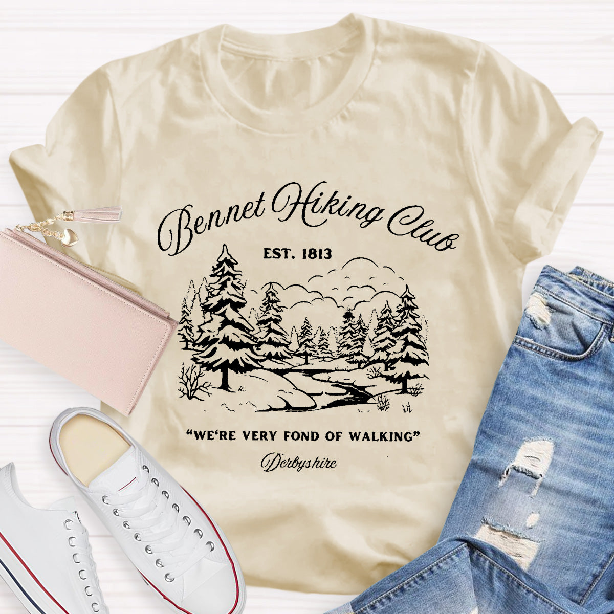 We're Very Fond Of Walking Teacher T-Shirt