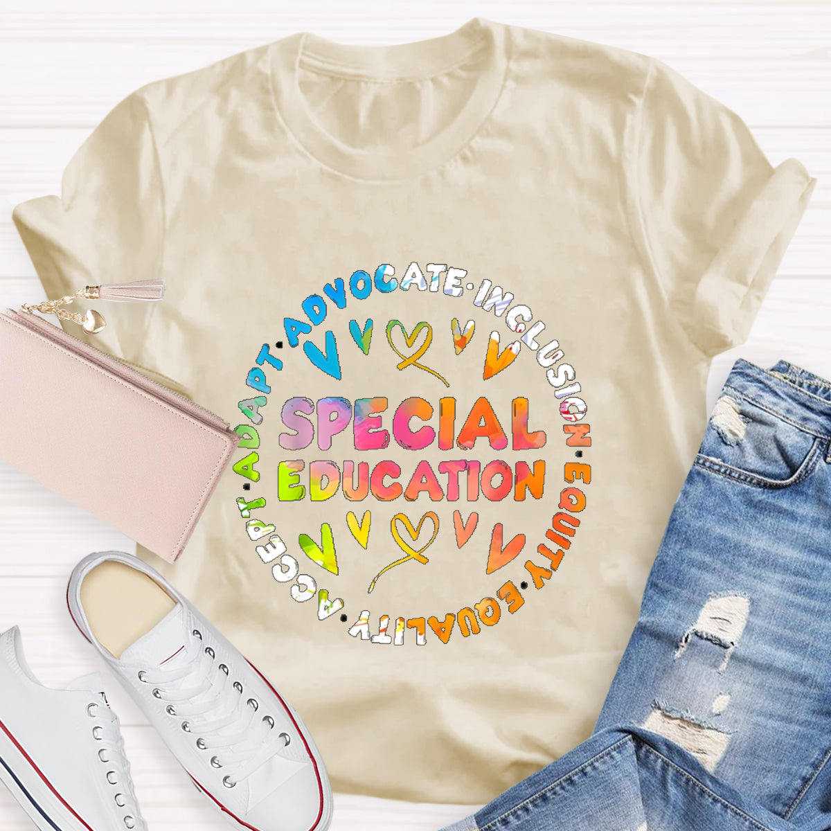 Special Education Teacher Adapt Advocate T-Shirt