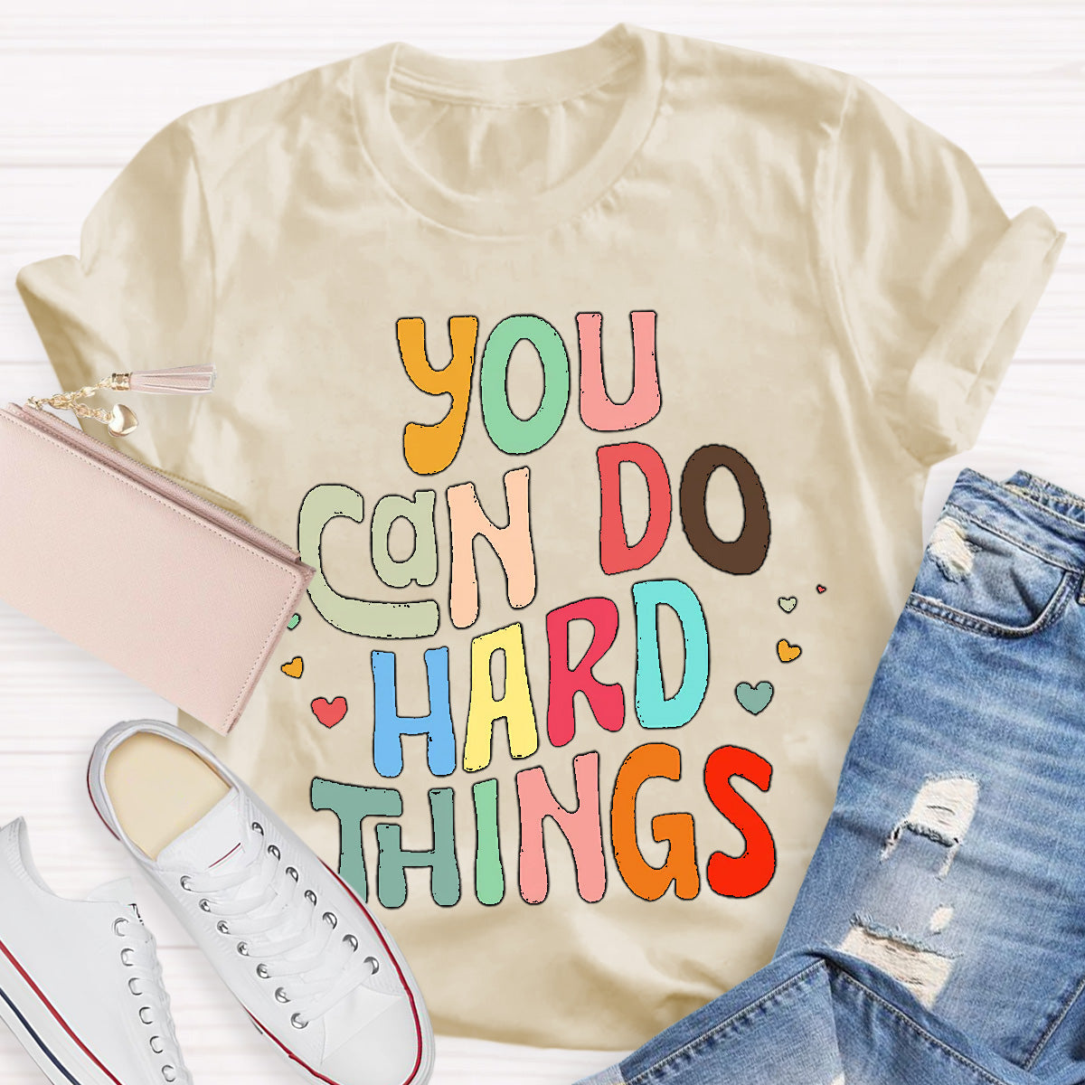 You Can Do Hard Things Teacher T-Shirt