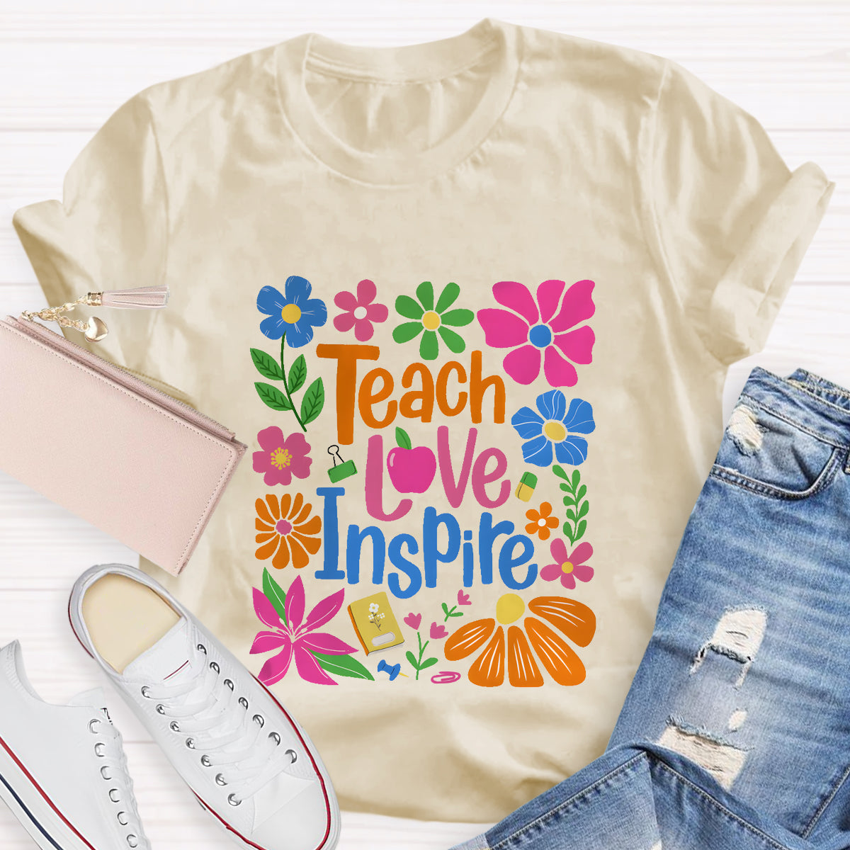 Teach Love Inspire Teacher T-Shirt