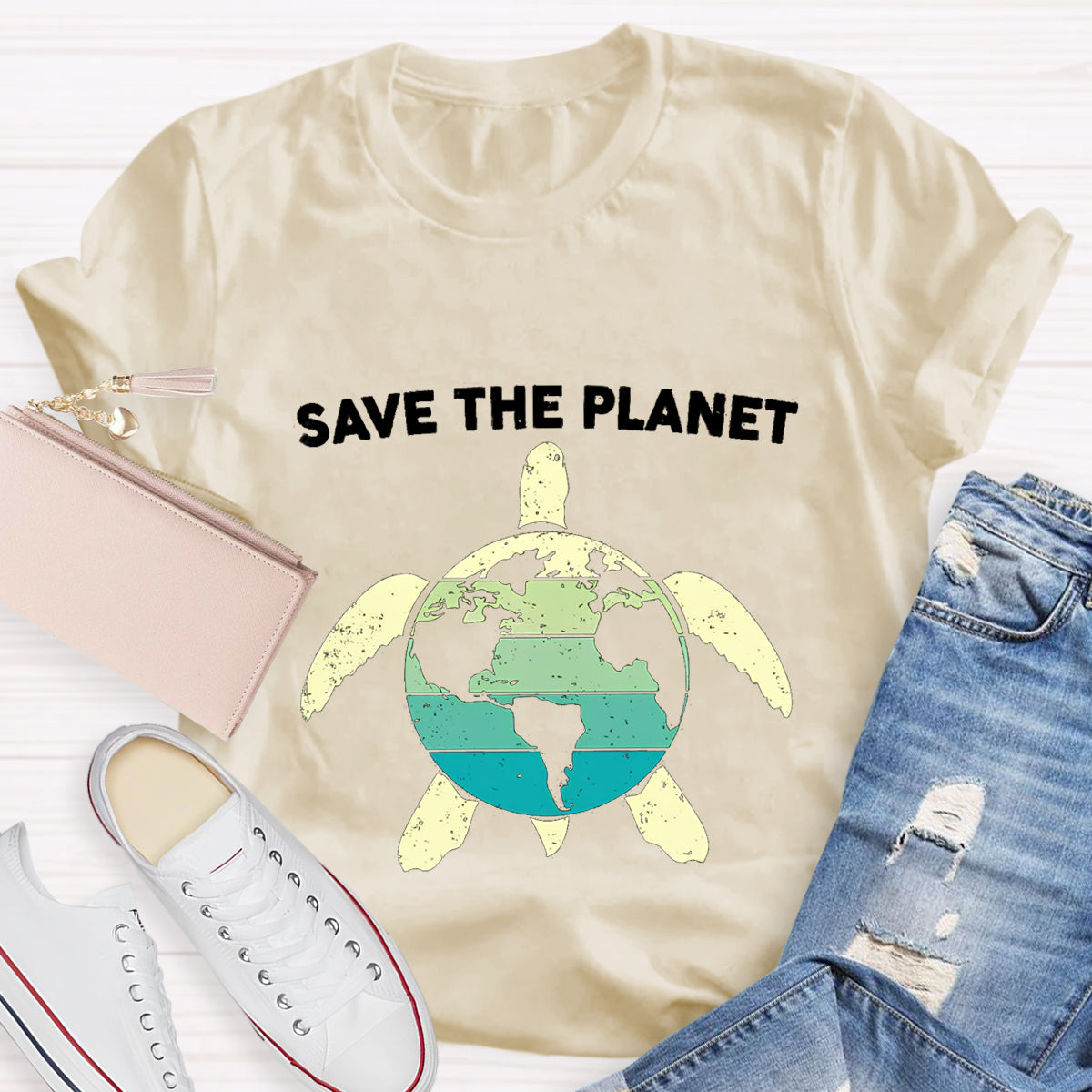 Save The Planet Turtle T-Shirt