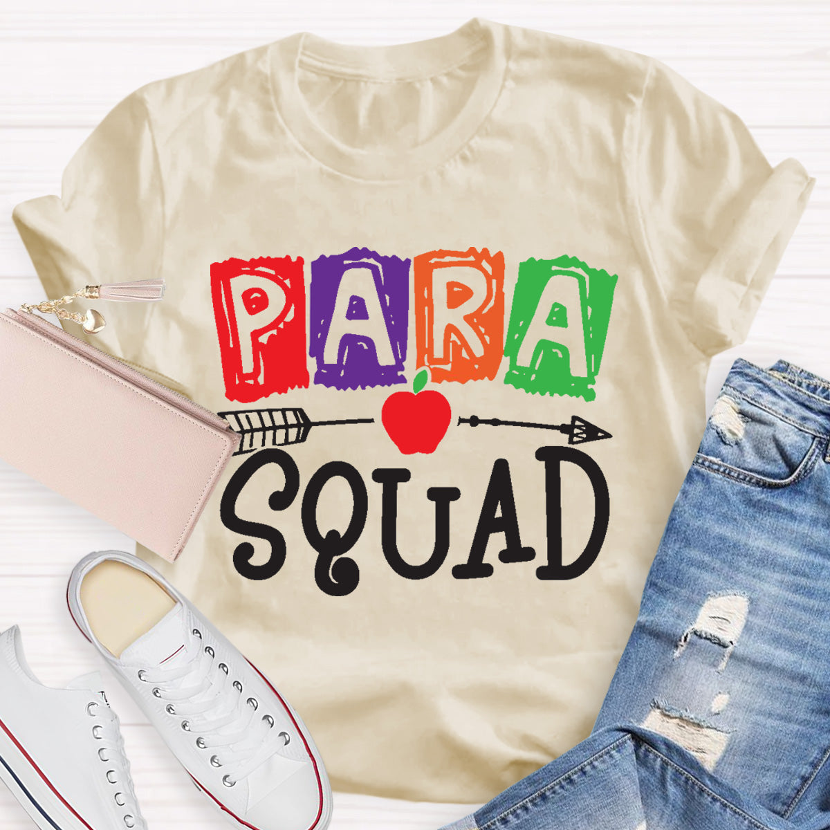 Para Squad Apple Teacher T-Shirt