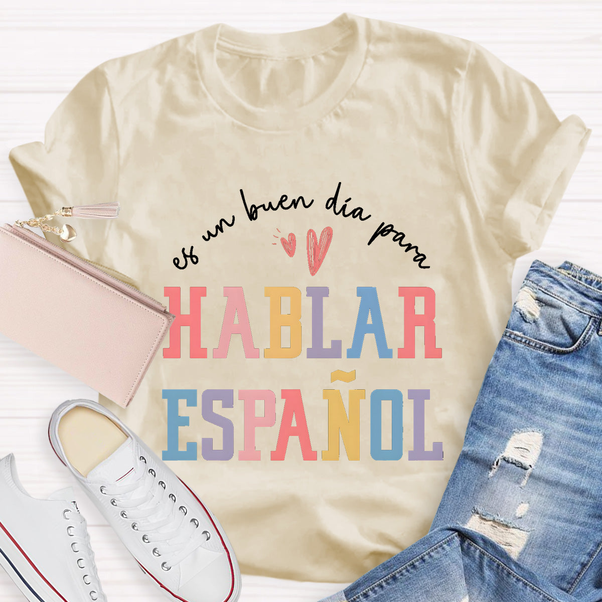 Es Un Buen Día Para Hablar Español Spanish Teacher T-Shirt