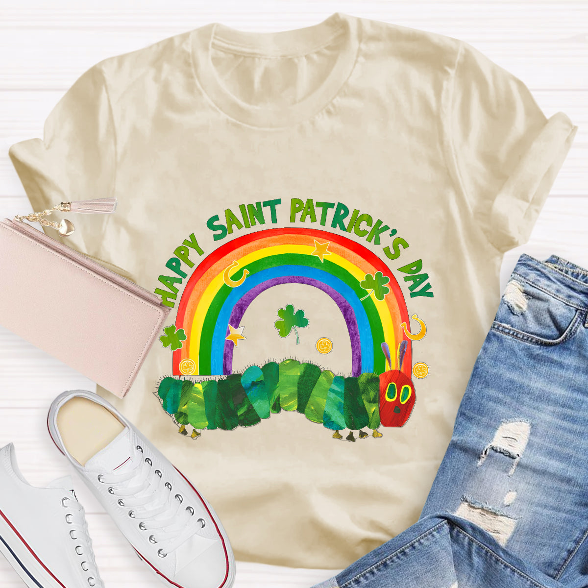 Happy St. Patrick's Day Caterpillar T-Shirt