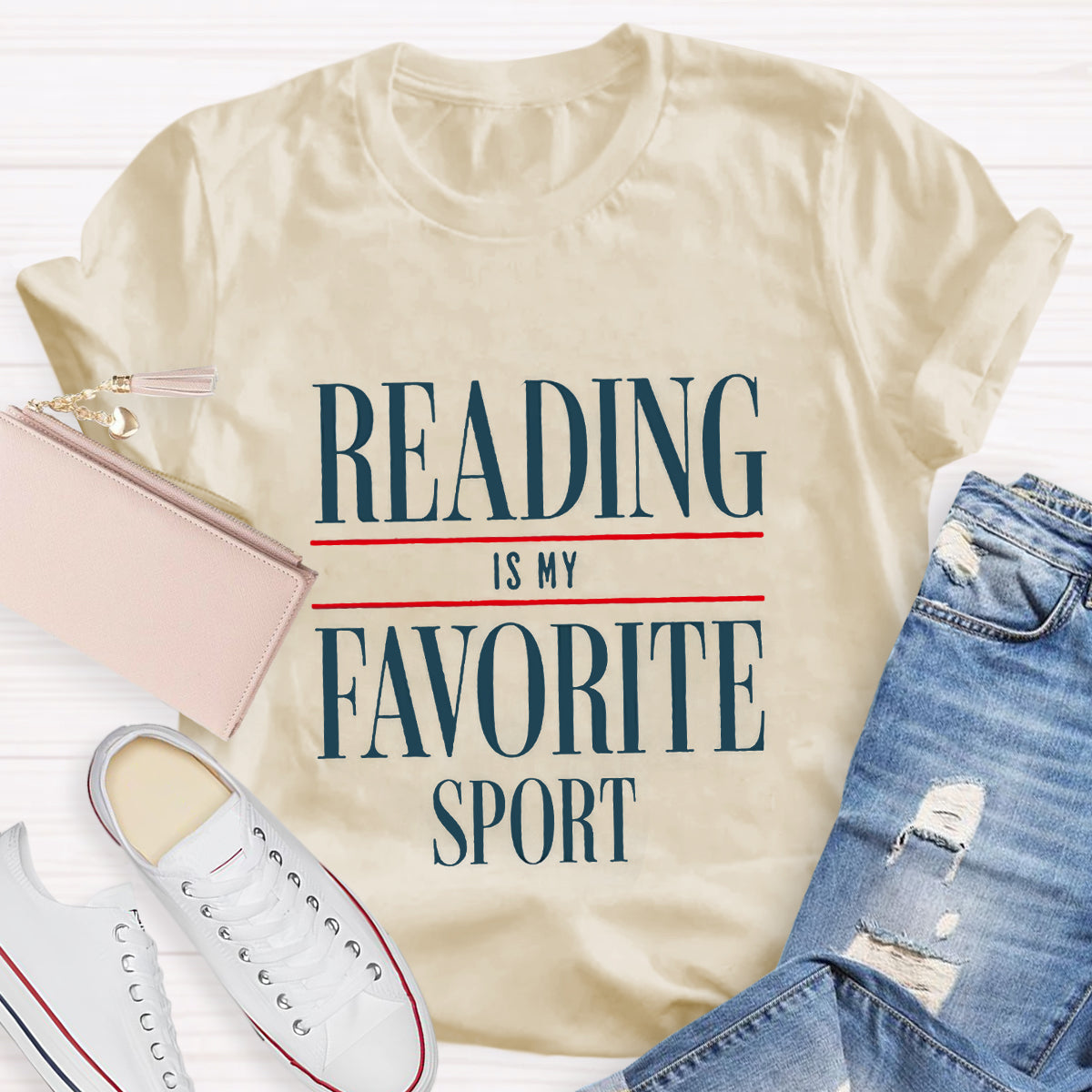 Reading Is My Favorite Sport Teacher T-Shirt