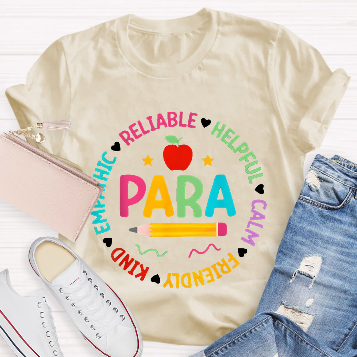 Para Teacher Helpful Calm T-Shirt