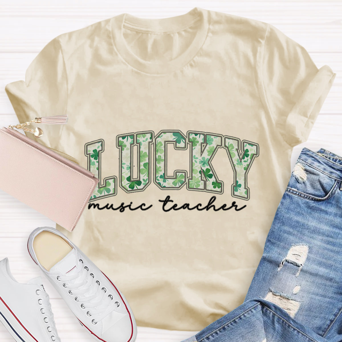 Lucky Music Teacher T-Shirt