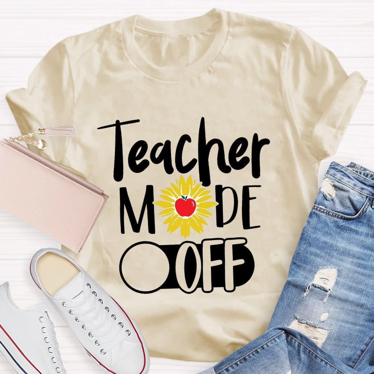 Teacher Mode Off Apple Teacher T-Shirt