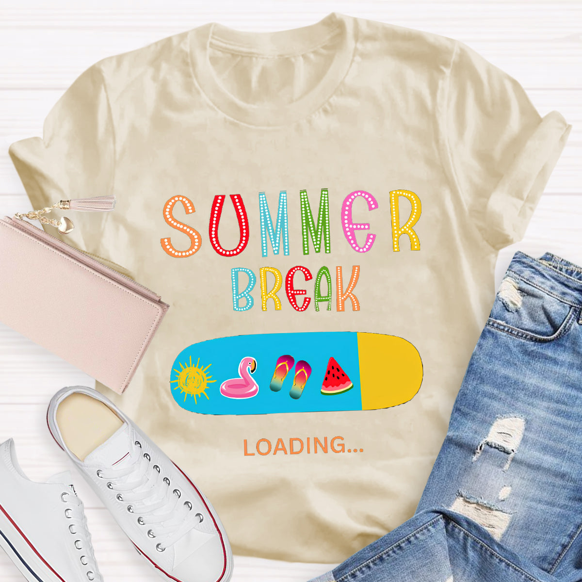 Summer Break Loading Teacher T-Shirt