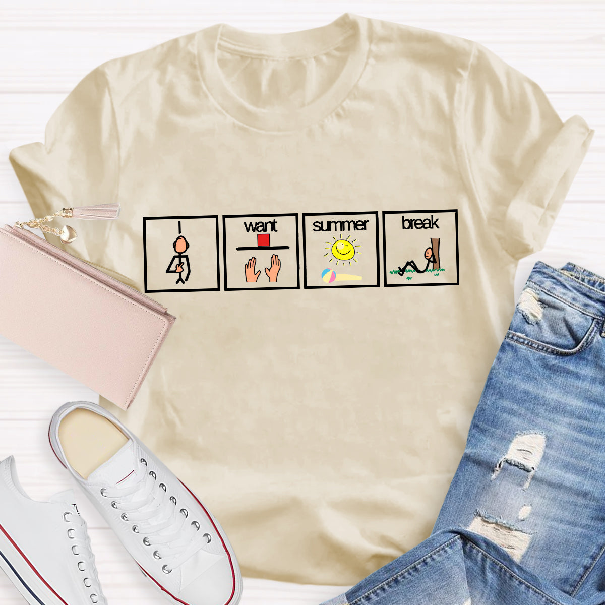 I Want Summer Break Teacher T-Shirt
