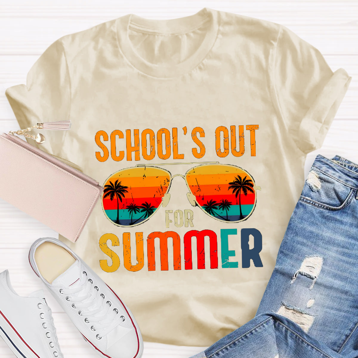 School's Out For Summer Rainbow Beach In The Eyes T-Shirt