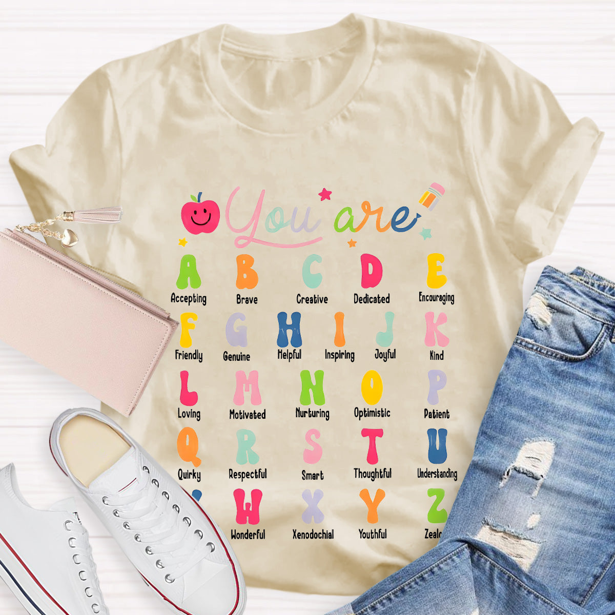 You Are Accepting Brave Teacher T-Shirt