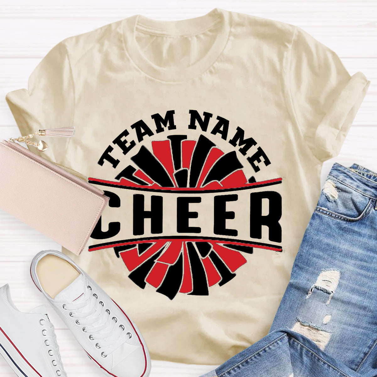 Personalized Team Name Cheer Teacher T-Shirt