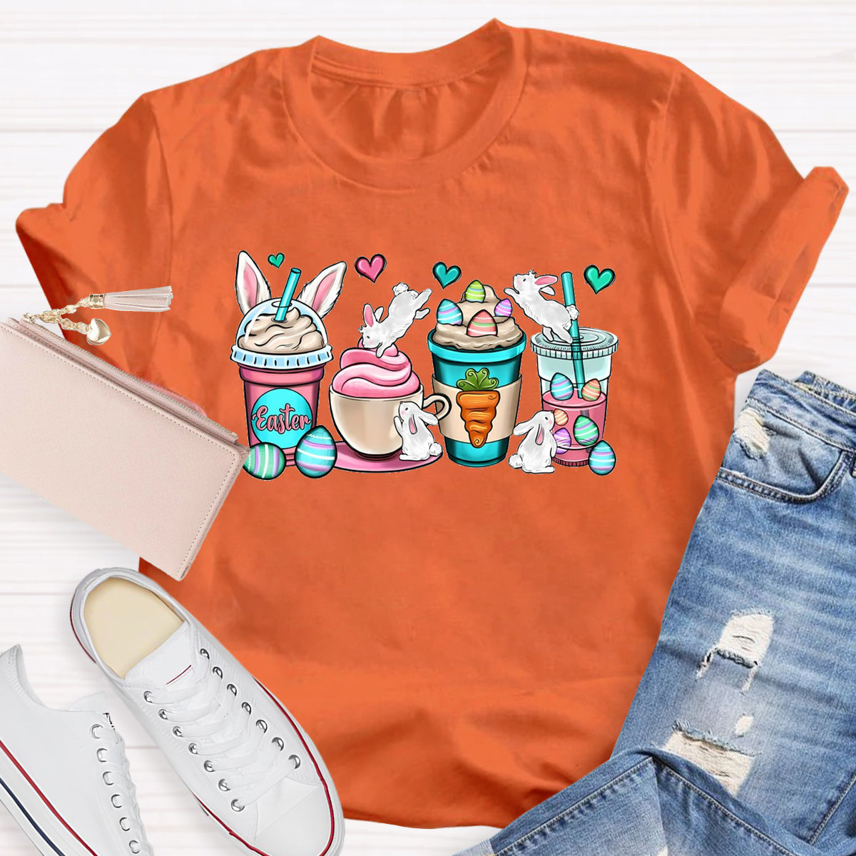 Easter Coffee Cups T-Shirt