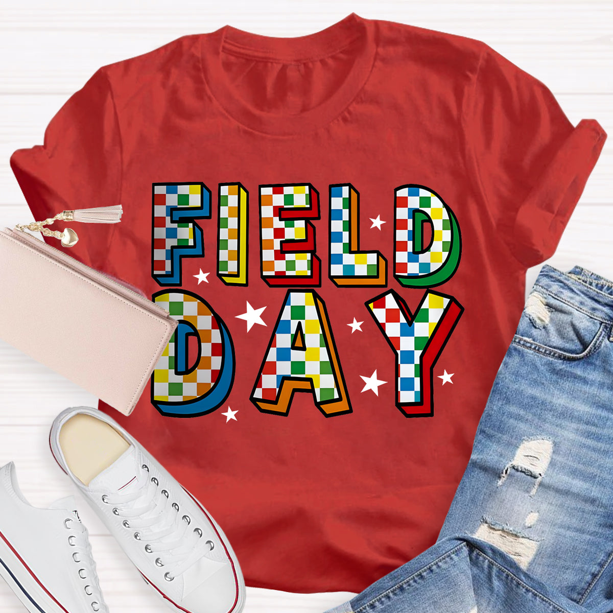 Field Day Black Star Teacher T-Shirt