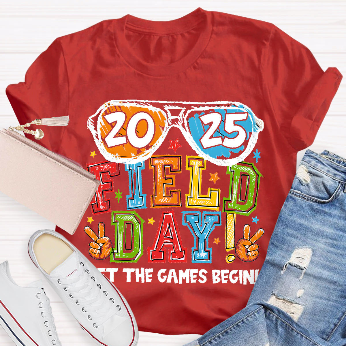 Field Day Let The Games Begin Teacher T-Shirt