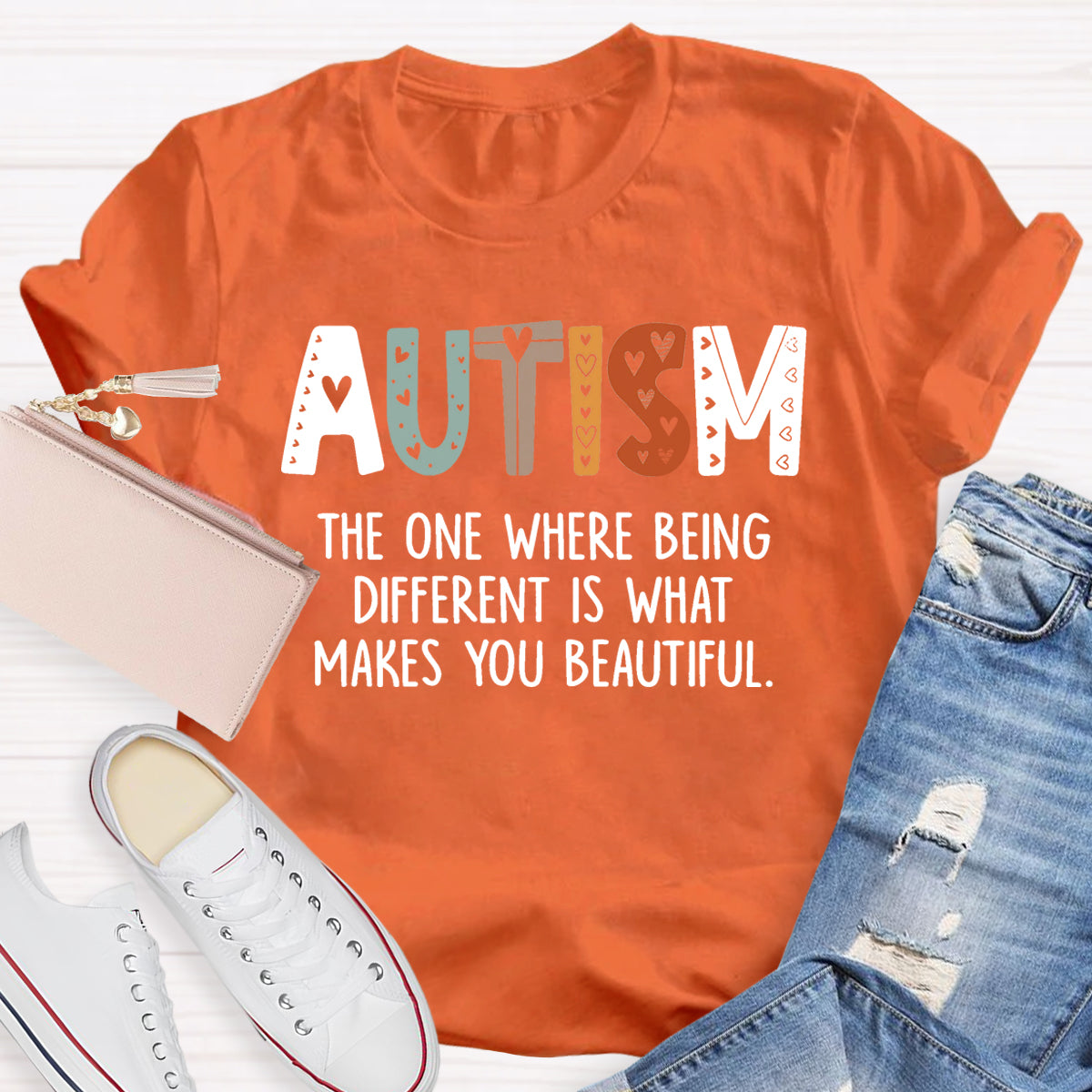 Autism The One Where Being Different Is What Make You Beautiful T-Shirt