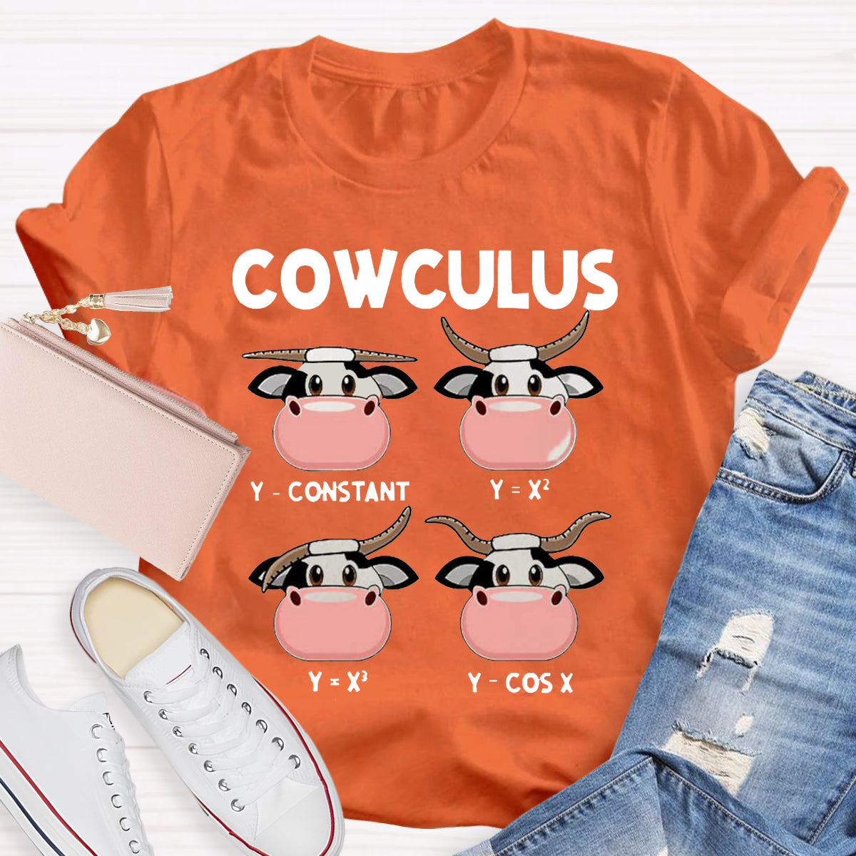 Cowculus Math Teacher T-Shirt