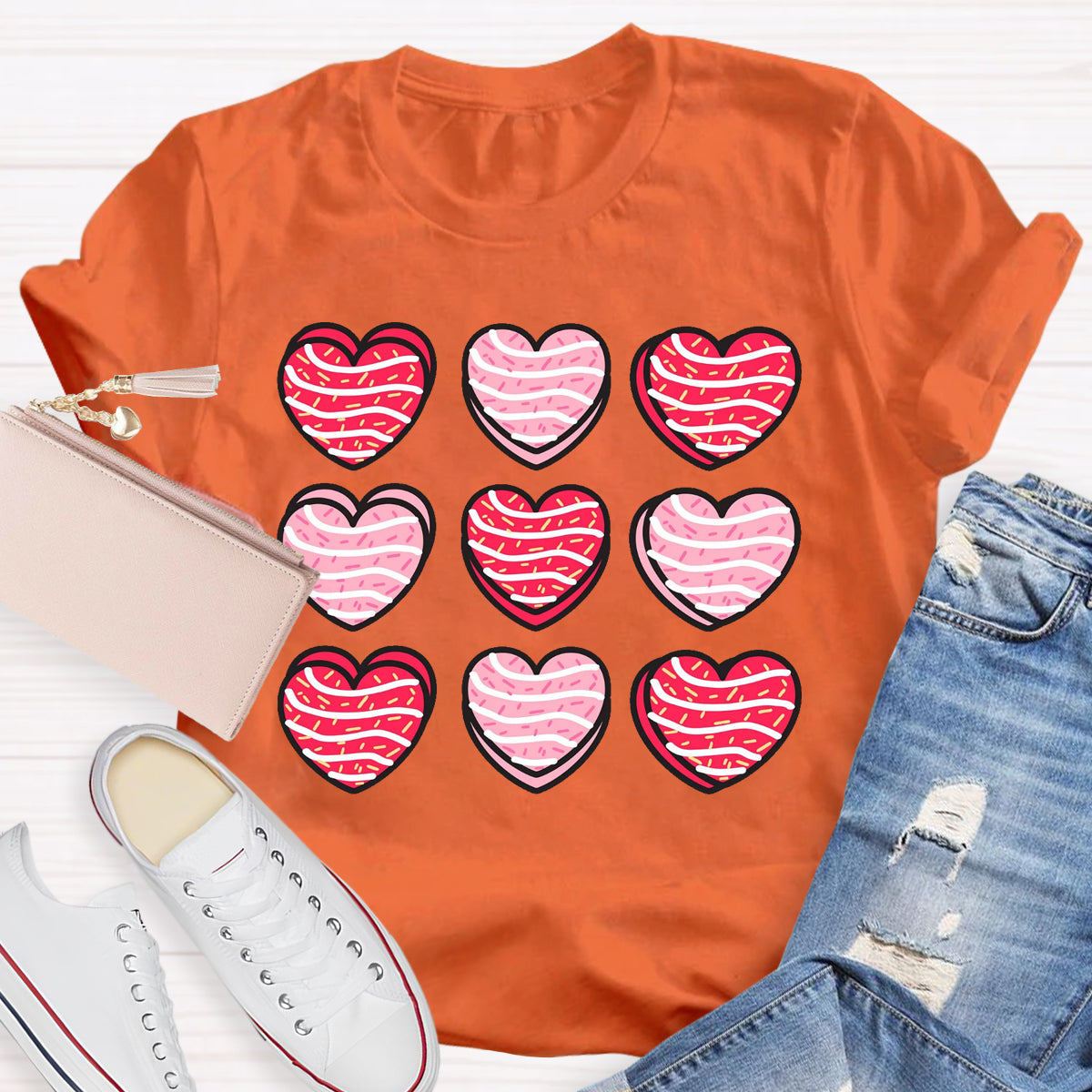 Valentine Heart Cakes T-Shirt