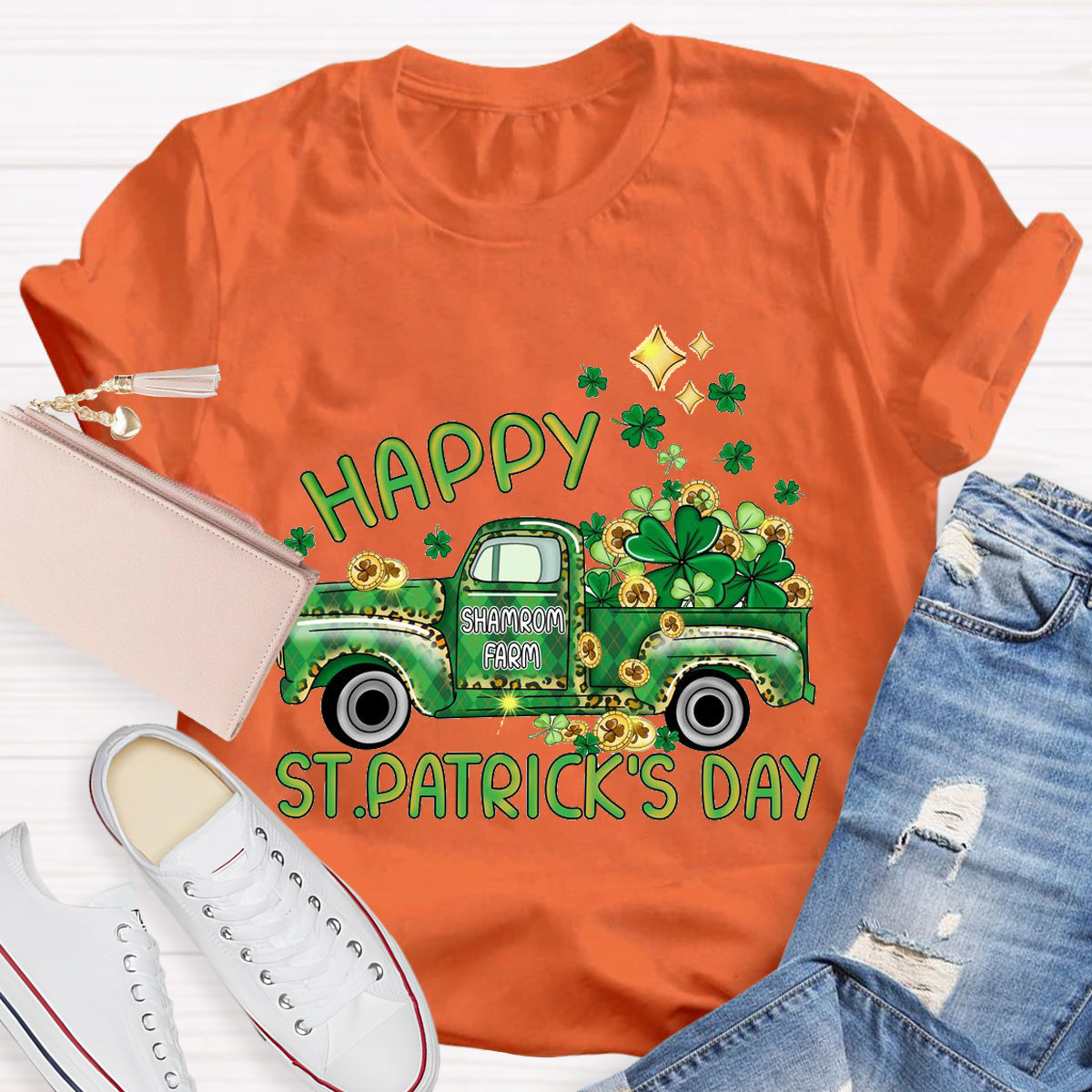 Happy St.Patrick's Day Shamrock Farm T-Shirt