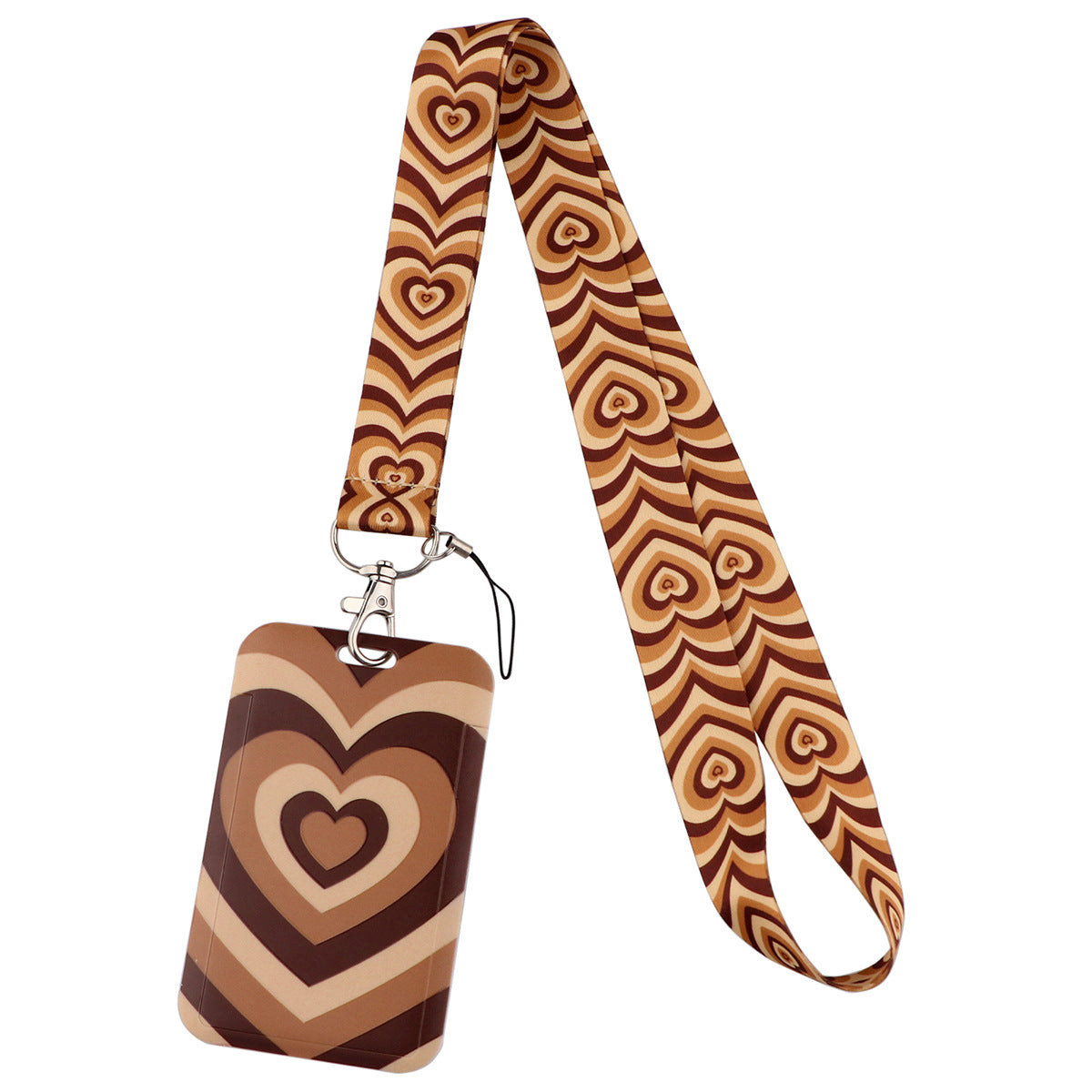 Heart-Shaped Phone Lanyard/Card Holder