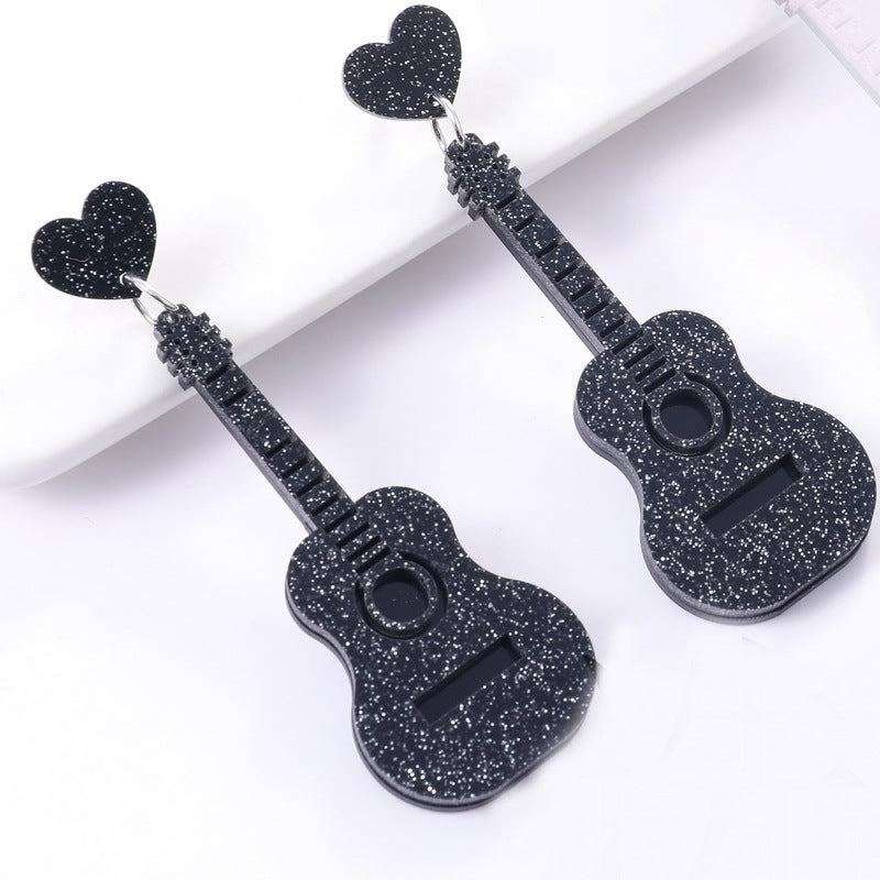 Classical Guitar Instagram-Style Music Festival Earrings