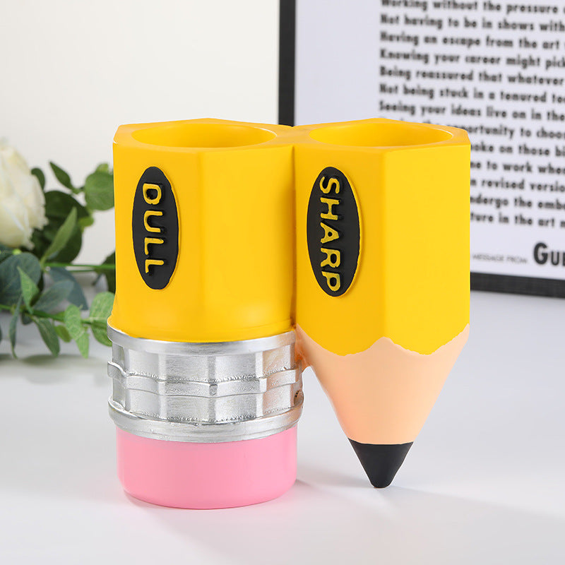 Creative Pencil Resin Pen Holder