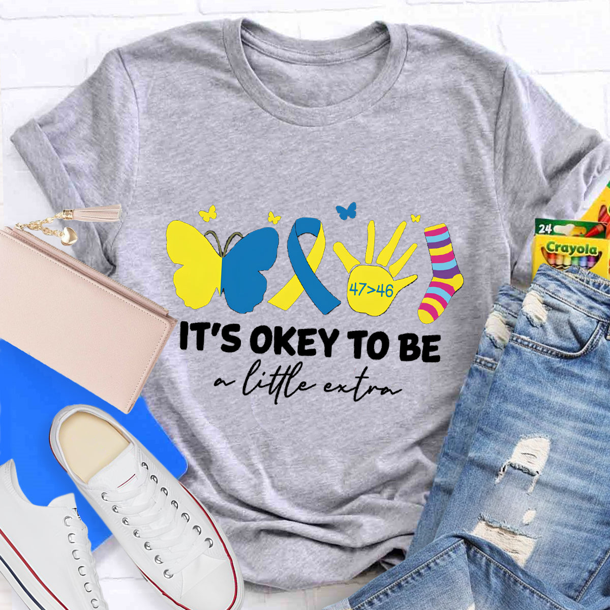 It's OK To Be A Little Extra Butterfly T-Shirt