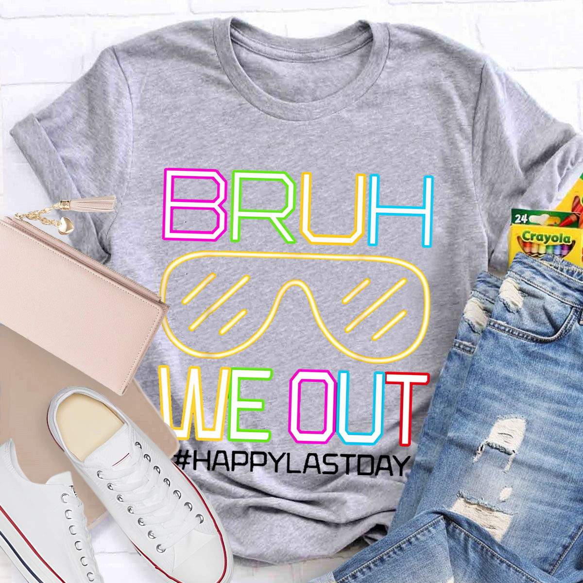 Bruh We Out Happy Last day Teacher T-Shirt