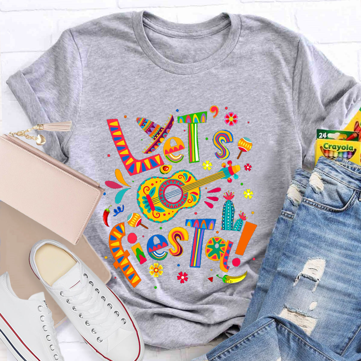 Let's Fiesta Teacher T-Shirt