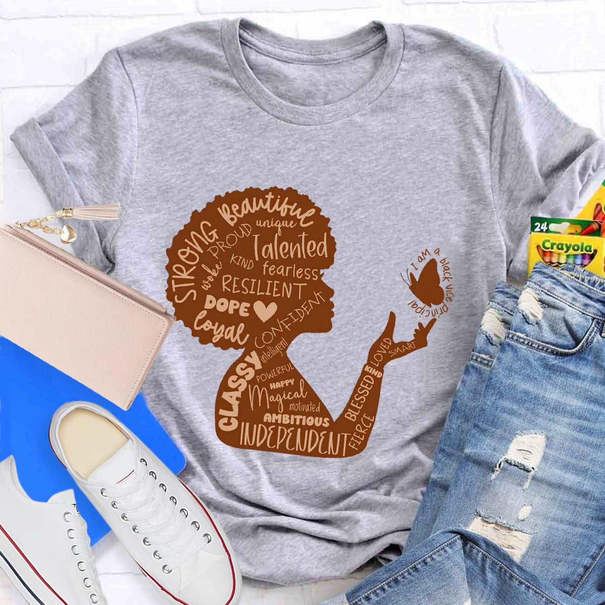 She is Beautiful Strong Independent Women T-Shirt