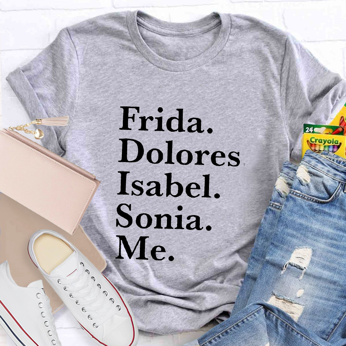 Frida Dolores Isabel Sonia Me Spanish Teacher T-Shirt