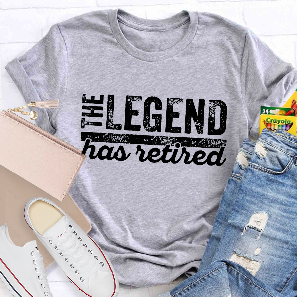 The Legend Has Retired Teacher T-Shirt