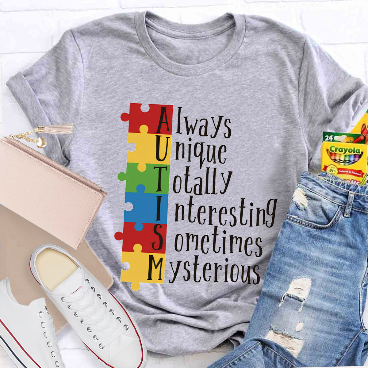 Autism Always Unique Totally Interesting Sometimes Mysterious T-Shirt