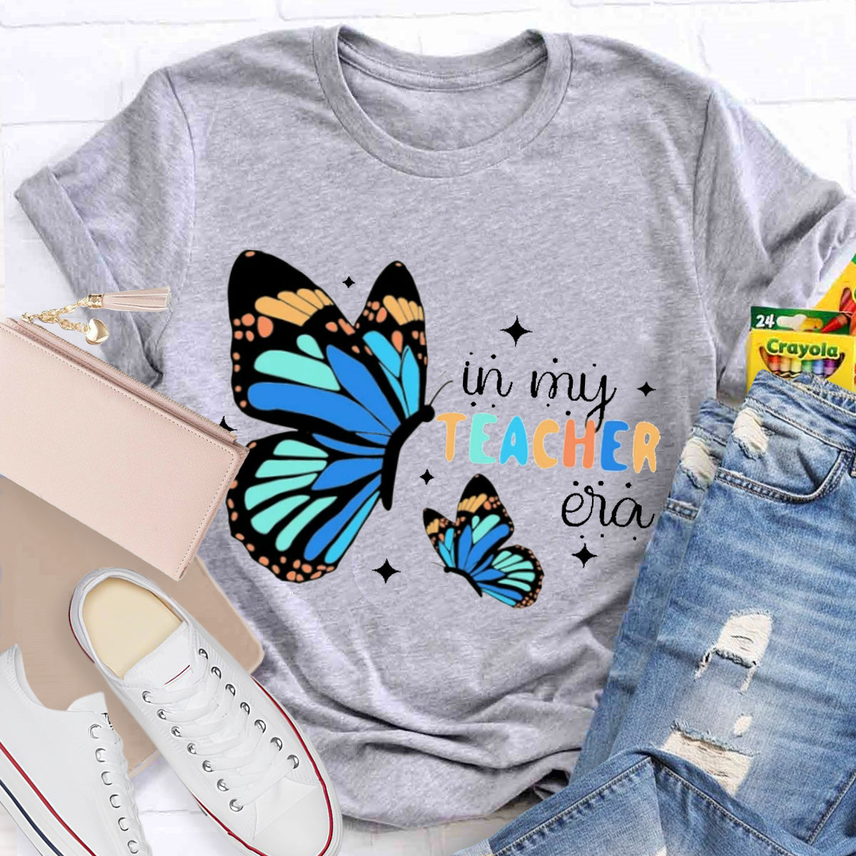 In My Teacher Era Butterfly T-Shirt