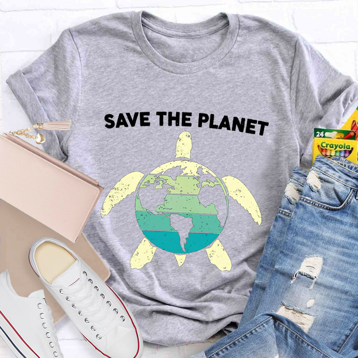 Save The Planet Turtle T-Shirt