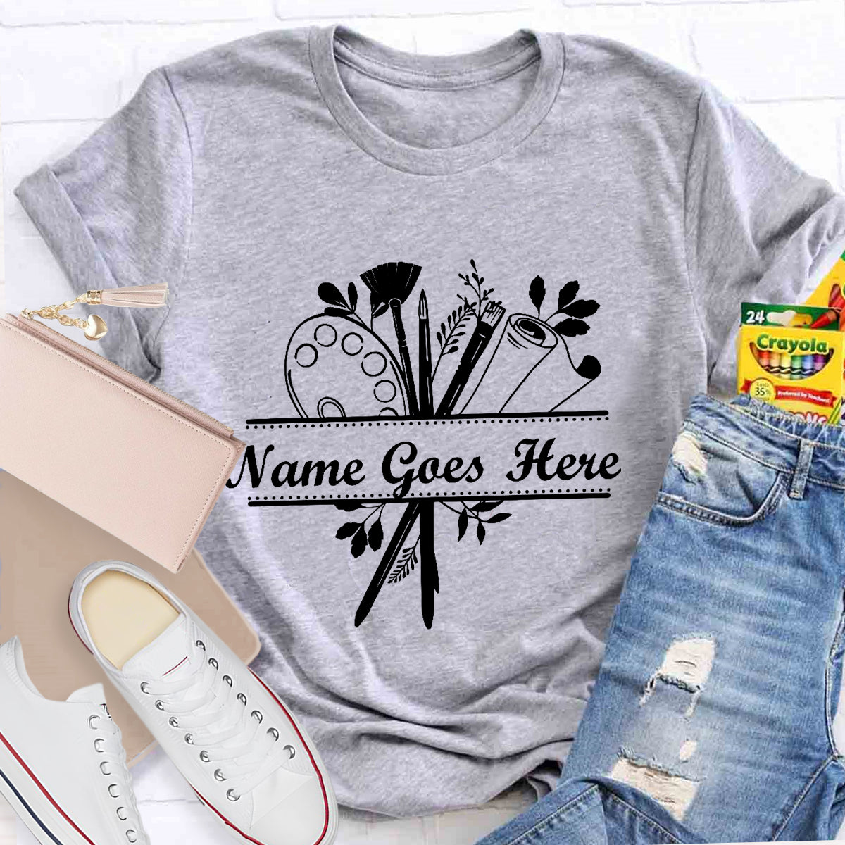 Personalized Art Teacher Name Goes Here T-Shirt