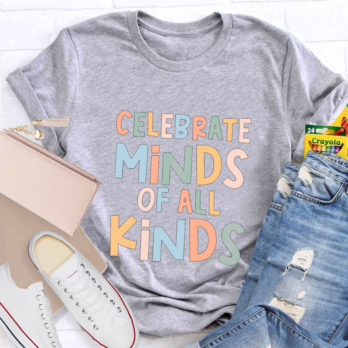Celebrate Minds Of All Kinds Teacher T-Shirt