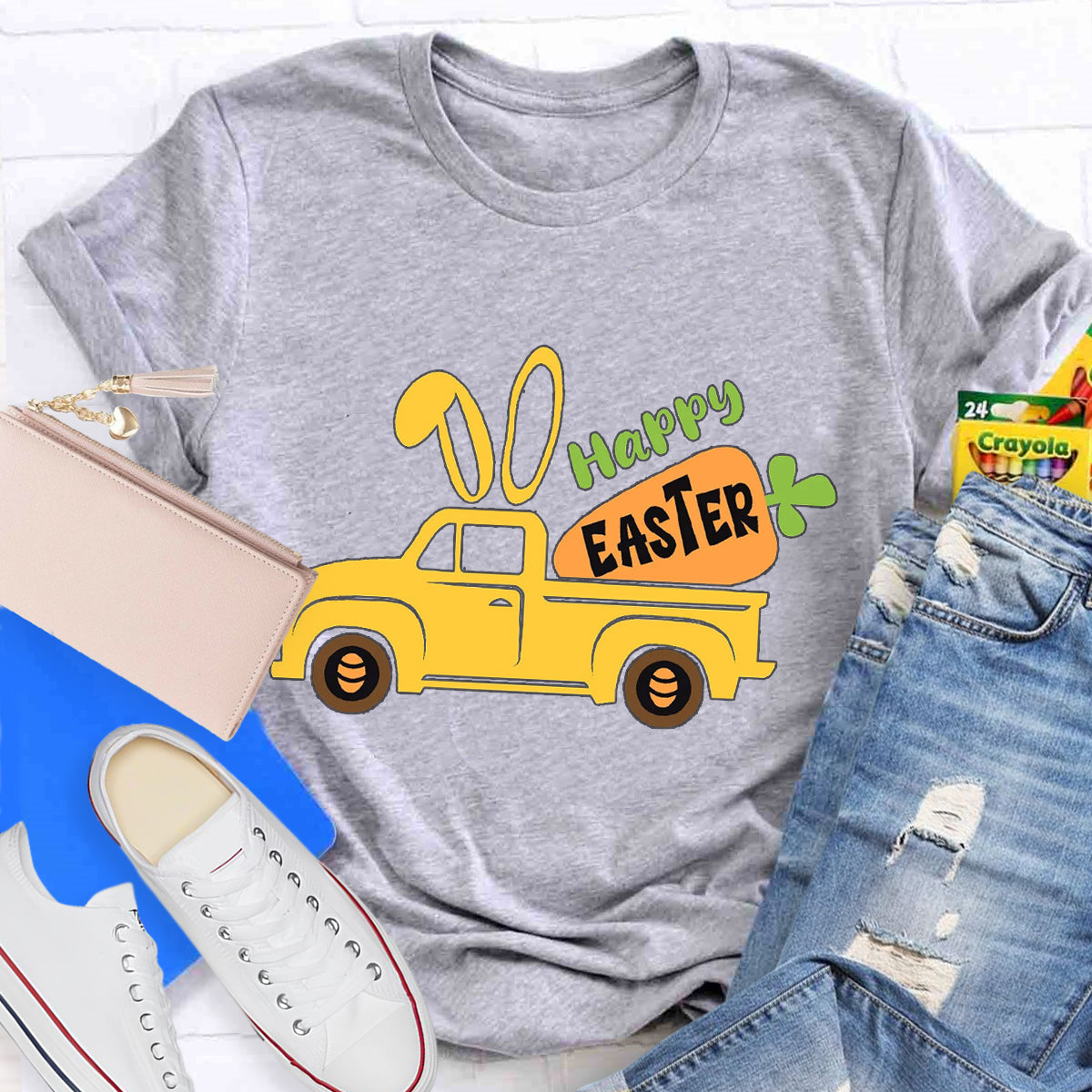 Happy Easter Vintage Truck T-Shirt