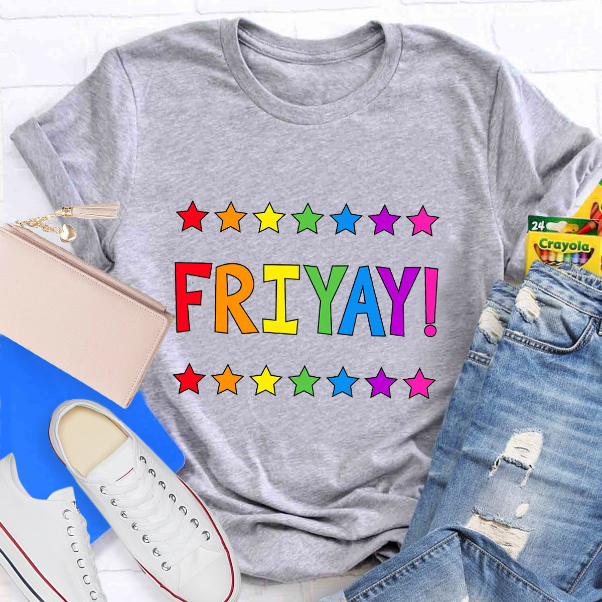 Happy Friyay Star Teacher T-Shirt