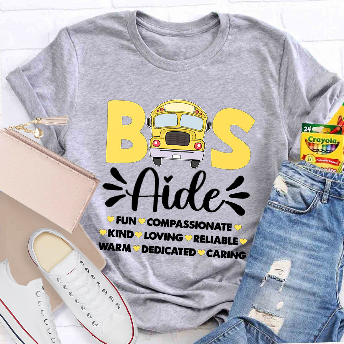 Bus Aide Fun Compassionate T-Shirt