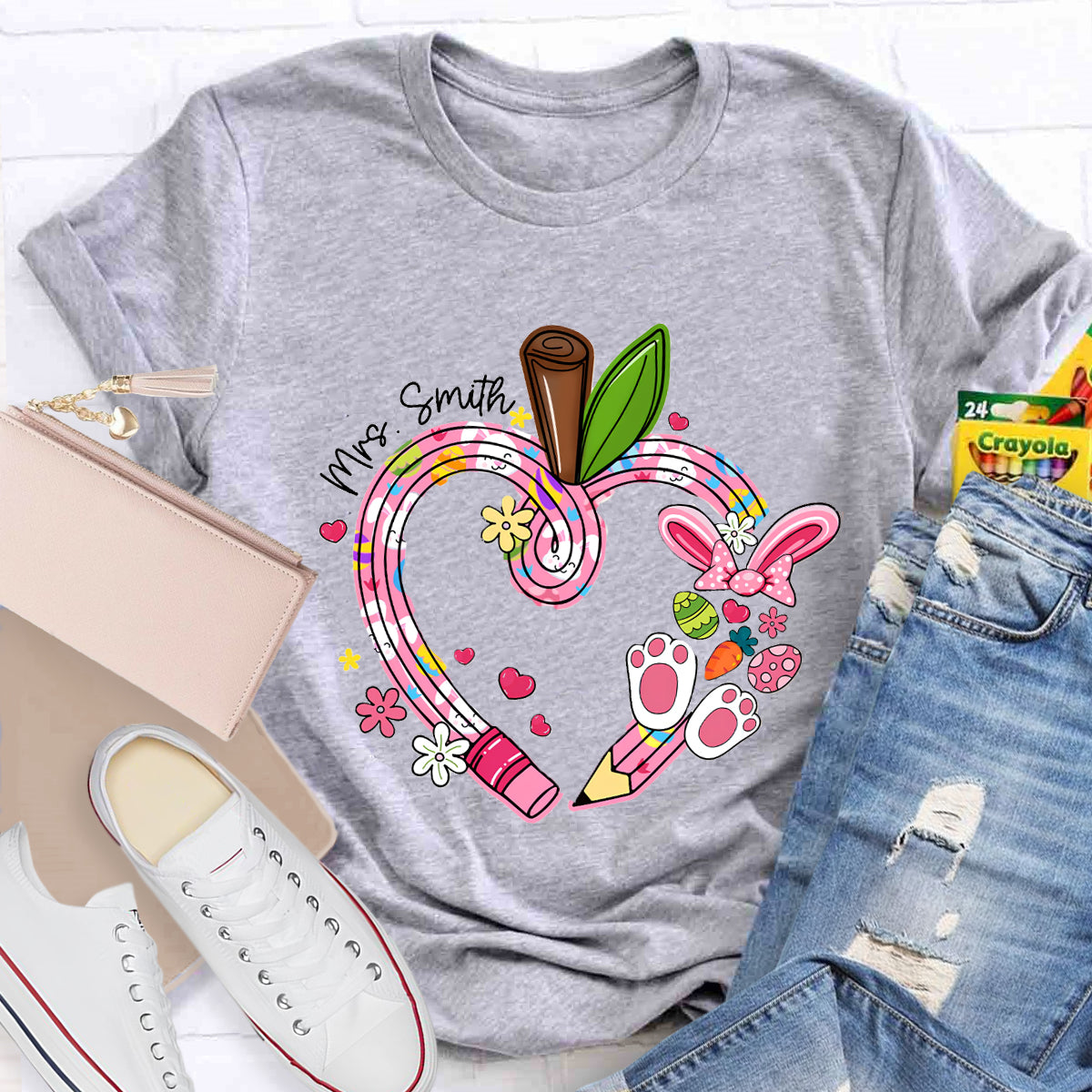 Personalized Name Easter Bunny T-Shirt