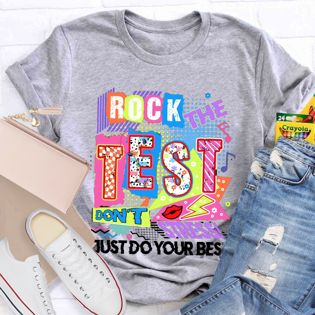 Rock The Test Teacher T-Shirt